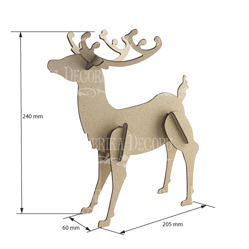 Dekorohling "Weihnachtshirsch-2" #115 - foto 1  - Fabrika Decoru