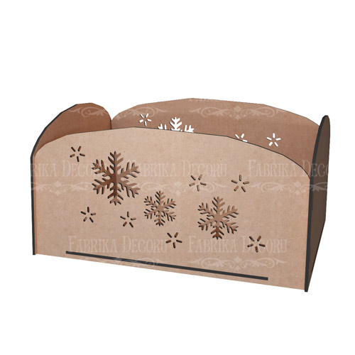 Geschenkbox mit Schneeflocken, 295 х 150 х 240 mm, DIY-Bausatz #293 - foto 3  - Fabrika Decoru