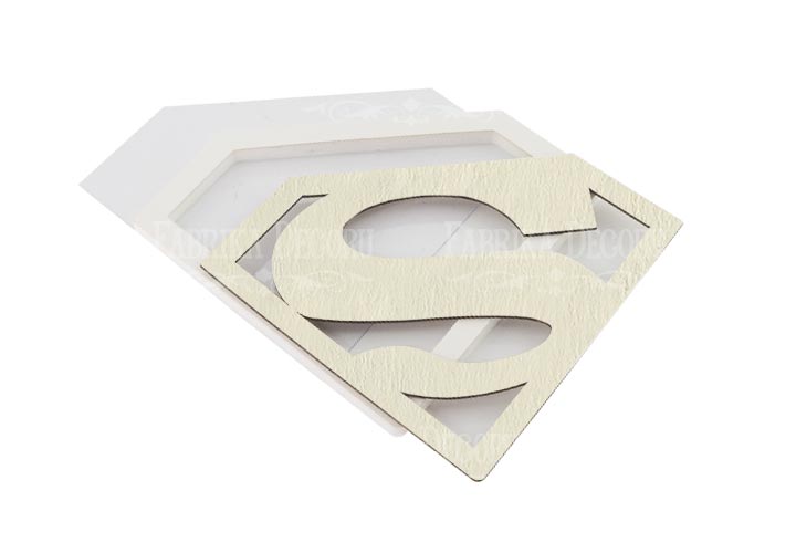 Shaker dimension set "Superman sign" 11.2x8.6cm 