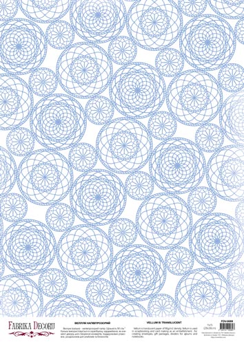 Deco Pergament farbiges Blatt Mandala, A3 (11,7" х 16,5") - Fabrika Decoru