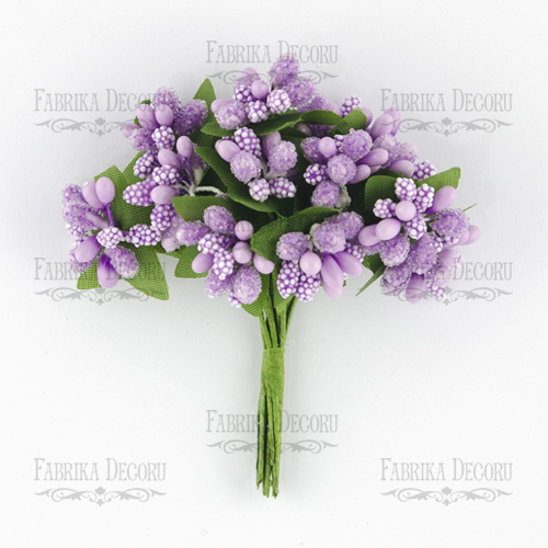 Set of decorative sprigs Violet 12pcs