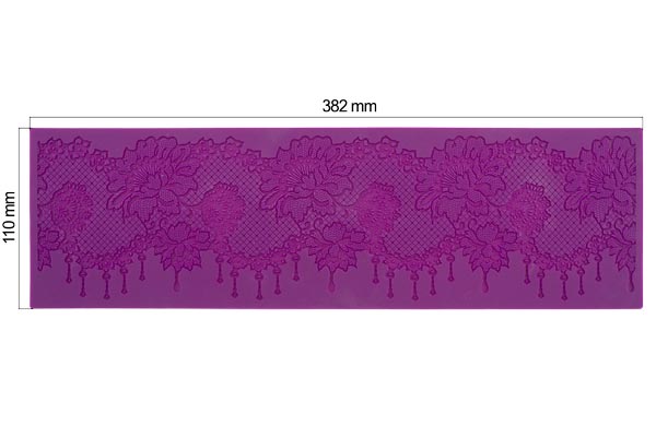 Силіконовий килимок, Квіткове мереживо #04 - фото 0