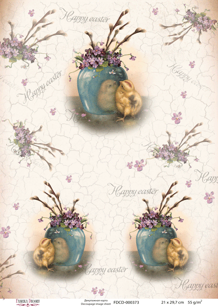 Decoupage-Karte #0373, 21x30cm, Fabrika Decoru - Fabrika Decoru