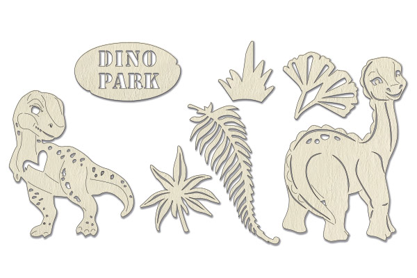 Spanplatten-Set Dinosauria #681 - Fabrika Decoru