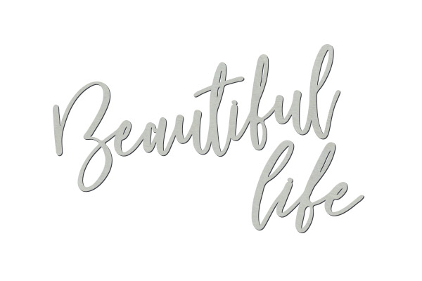 Chipboard "Beautiful life" #427 - foto 0