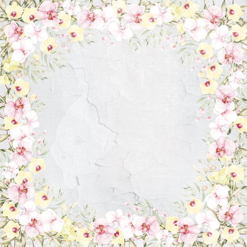 Double-sided scrapbooking paper set Orchid song 8"x8" 10 sheets - foto 6