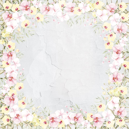 Double-sided scrapbooking paper set Orchid song 8"x8", 10 sheets - foto 6