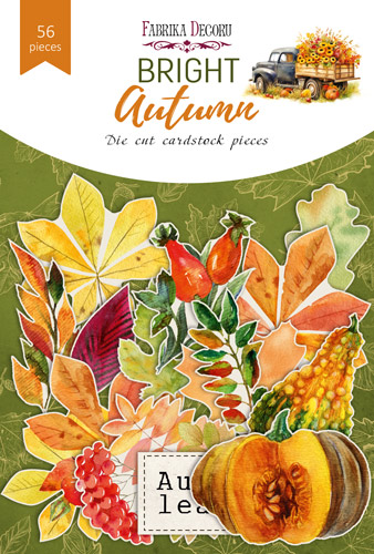 Set of die cuts Bright Autumn, 56 pcs