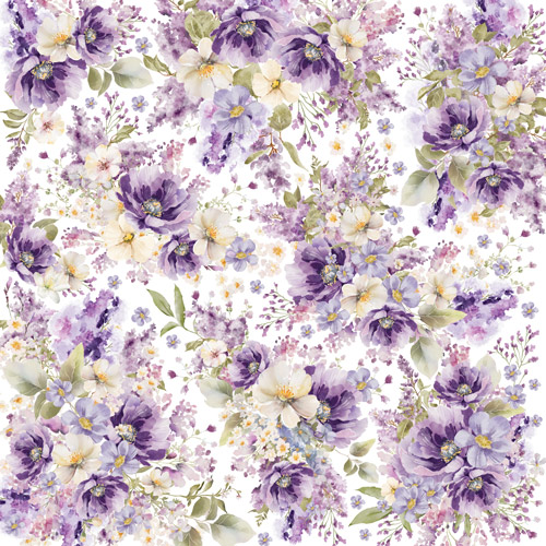 Double-sided scrapbooking paper set Floral Sentiments 12” x 12" (30.5cm x 30.5cm), 10 sheets - foto 10