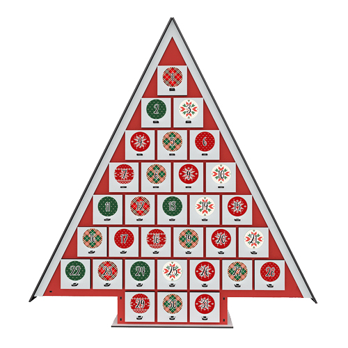 Advent calendar Christmas tree for 31 days with stickers numbers, DIY - foto 4