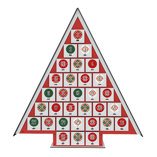 Advent calendar Christmas tree for 31 days with stickers numbers, DIY kit - foto 4
