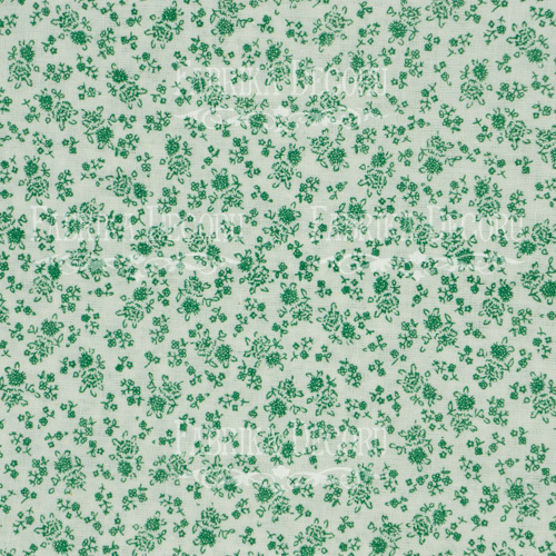 Kawałek tkaniny 35X80 Kwiatowy nadruk zielony  - Fabrika Decoru