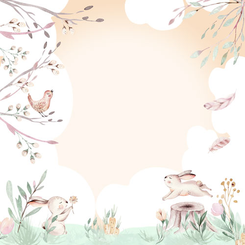 Колекція паперу для скрапбукінгу Sweet bunny, 30,5 см x 30,5 см, 10 аркушів - фото 3