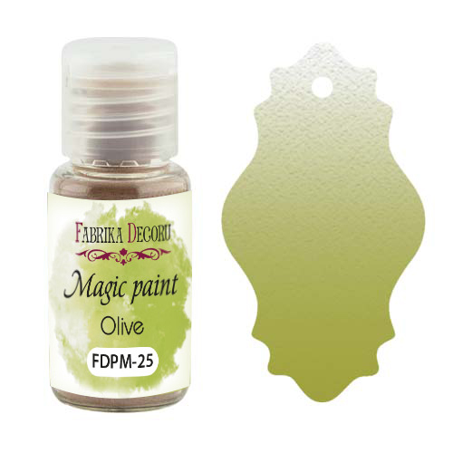 Sucha farba Magic paint Oliwkowa, 15 ml - Fabrika Decoru