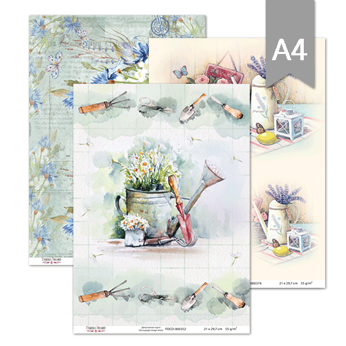 бумага для декупажа, формат а4 фабрика декору