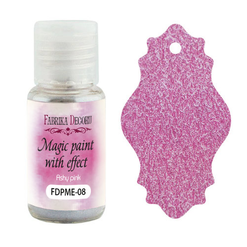 Sucha farba Magic paint z efektem Popielato-Różowy, 15 ml - Fabrika Decoru