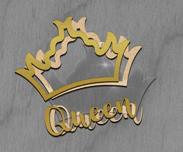 Mega shaker dimension set, 15cm x 15cm, Figured frame Queen's Crown - foto 2