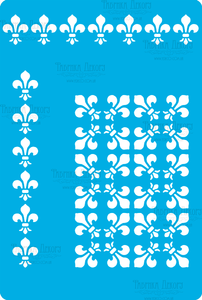 Stencil for crafts 15x20cm "Damask ornament" #269