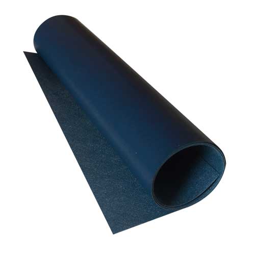 Piece of PU leather Dark Blue, size 70cm x 25cm