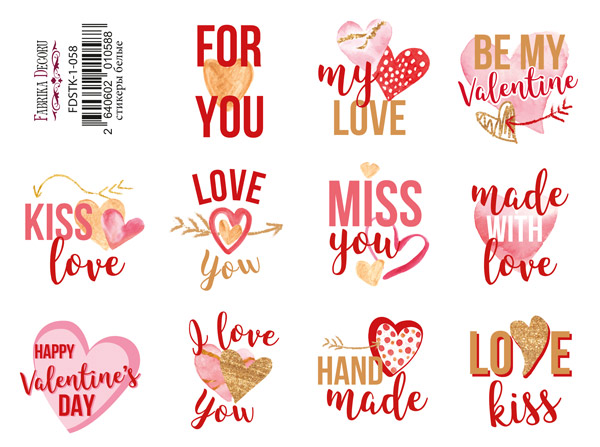 Journaling stickers set #1-058