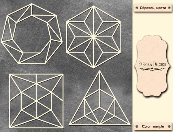 Megaspanplatte „Geometrische Formen 1“ #025 - Fabrika Decoru