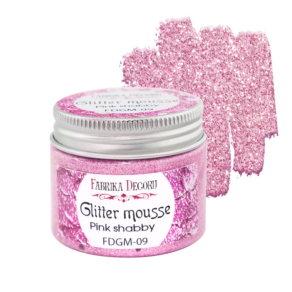 Glitzermousse, Farbe Pink shabby - Fabrika Decoru