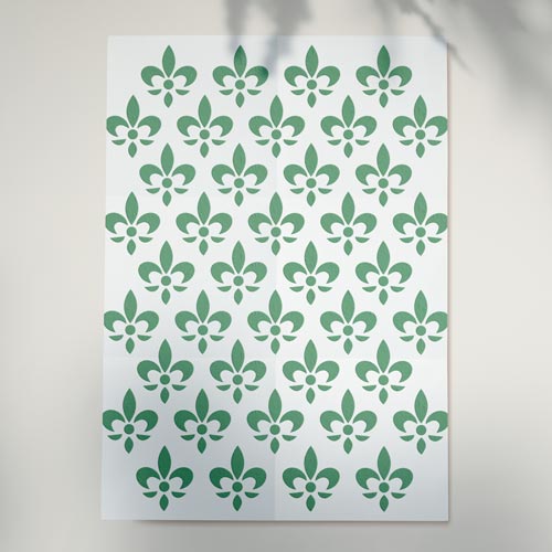 Stencil for crafts 15x20cm "Lilies heraldry 2" #104 - foto 0