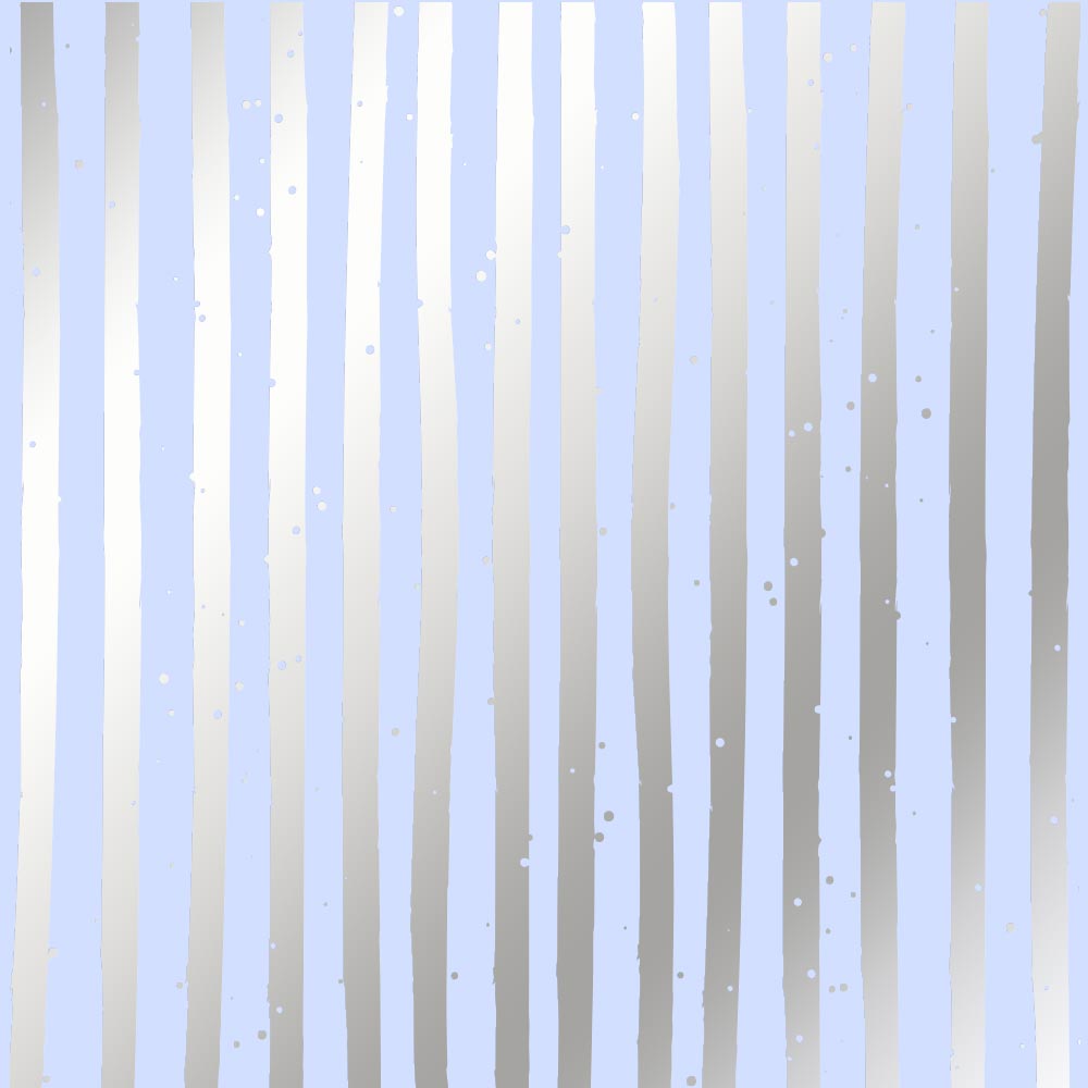 Blatt aus einseitigem Papier mit Silberfolienprägung, Muster Silver Stripes Purple 12"x12" - Fabrika Decoru