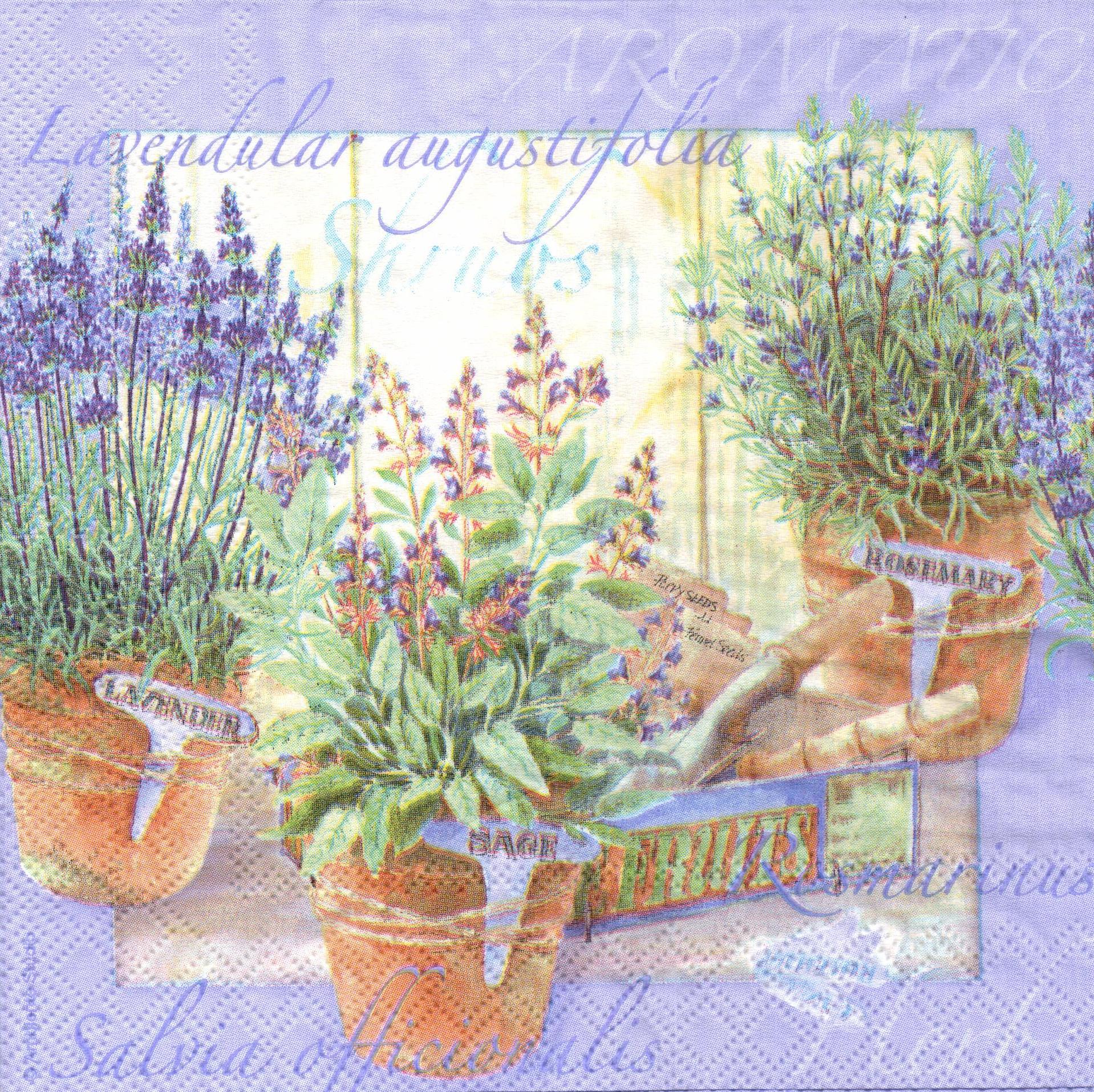 Decoupage-Serviette "Lavendel" - Fabrika Decoru