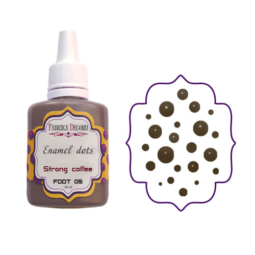 Liquid enamel dots Strong coffee 30 ml