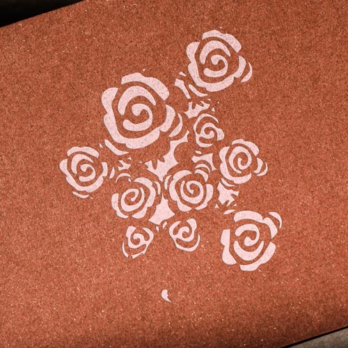 Stencil for crafts 14x14cm "Mini Roses" #018 - foto 0