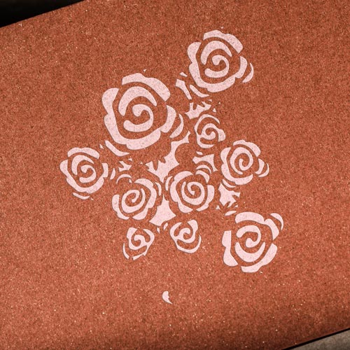 Bastelschablone 14x14cm "Mini Roses" #018 - foto 0  - Fabrika Decoru