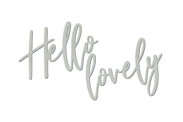 Chipboard "Hello lovely" #452 - foto 0