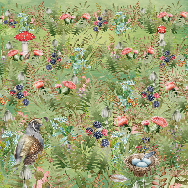 Doppelseitiges Scrapbooking-Papierset Forest Life, 20 cm x 20 cm, 10 Blätter - foto 10  - Fabrika Decoru