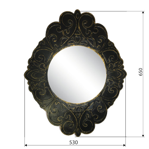 Classic Mirror, Black with Gold, Kit for Creativity #25 - foto 1