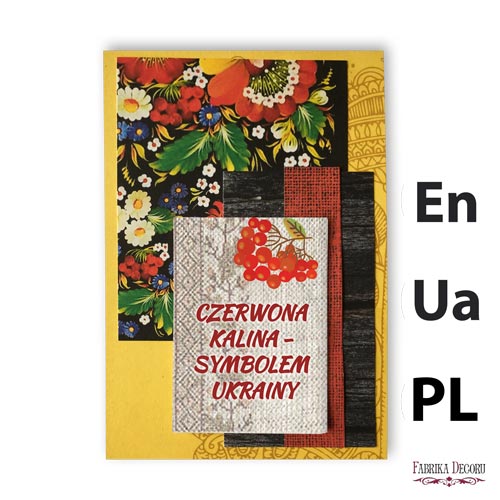 Zestaw do tworzenia kartek okolicznościowych, Inspired by Ukraine #4 - Fabrika Decoru