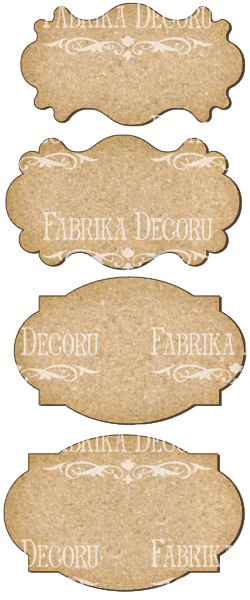 Set of MDF ornaments for decoration #117 - foto 0