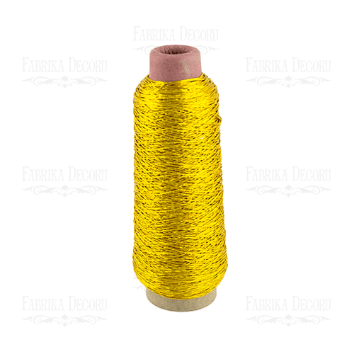 Elastic round cord, color gold