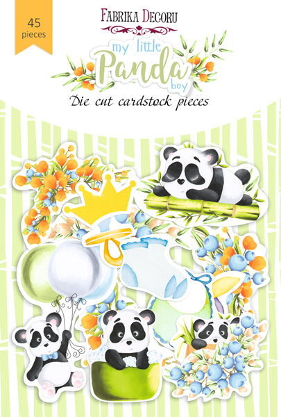 Stanzteile-Set Mein kleiner Panda-Junge, 45-tlg - Fabrika Decoru