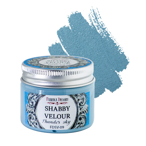 Shabby velour paint Thunder sky