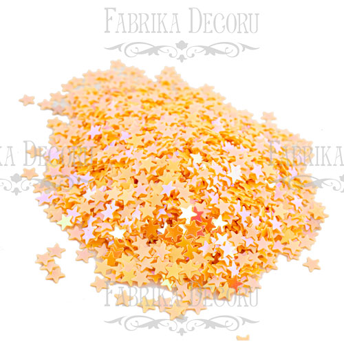Pailletten Sterne Mini, apricot, #002 - foto 0  - Fabrika Decoru