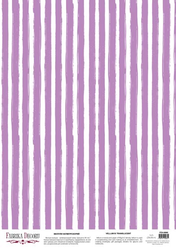 Deco vellum colored sheet Vertical stripes, A3 (11,7" х 16,5")