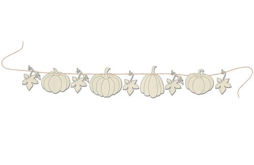 the paper “pumpkins” garland fdchg-001