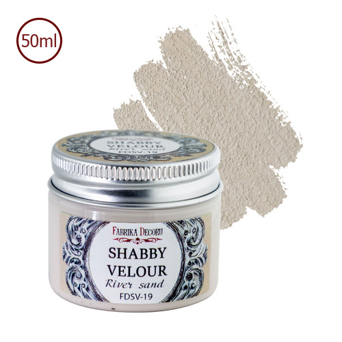 Shabby Veloursfarbe Flusssand - Fabrika Decoru