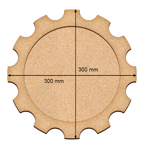 Kunstkarton Gear, 30cm x 30cm - foto 0  - Fabrika Decoru