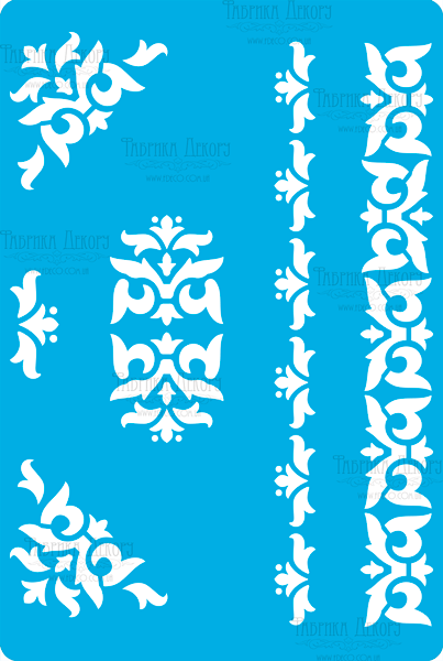 Stencil for crafts 15x20cm "Art Deco Ornaments" #278