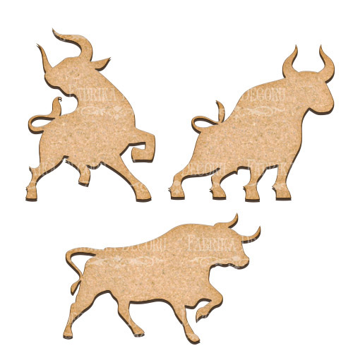 art-board-bulls-set art-board-bulls-set