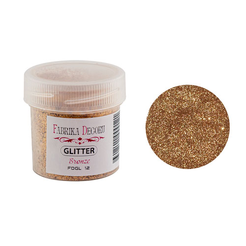 Glitter, Farbe Bronze, 20 ml - Fabrika Decoru