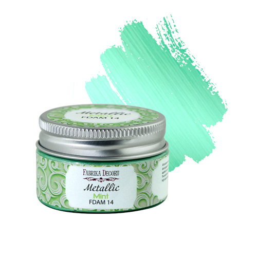 Metallic paint, color Mint 30 ml