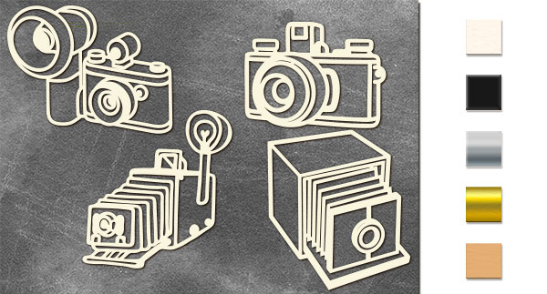 Spanplatten-Set Kameras #668 - Fabrika Decoru